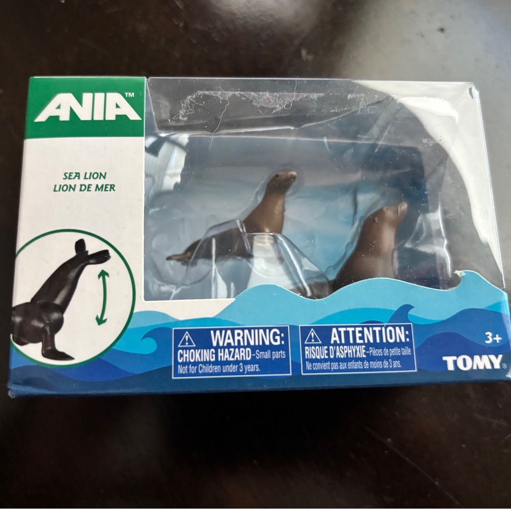 Tomy Ania Sea Lion Articulated Animal Figure T16076 Brown Marine Life Toy